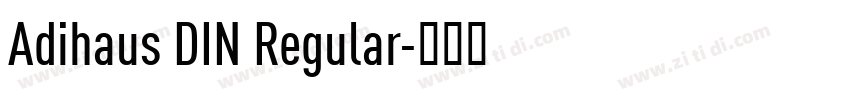 Adihaus DIN Regular字体转换 Adihaus DIN Regular字体转换
